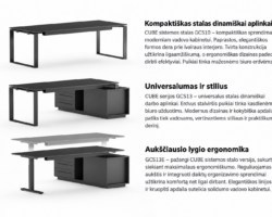 Elektrinis reguliuojamo aukščio vadovo stalas